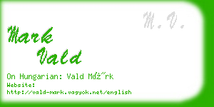mark vald business card